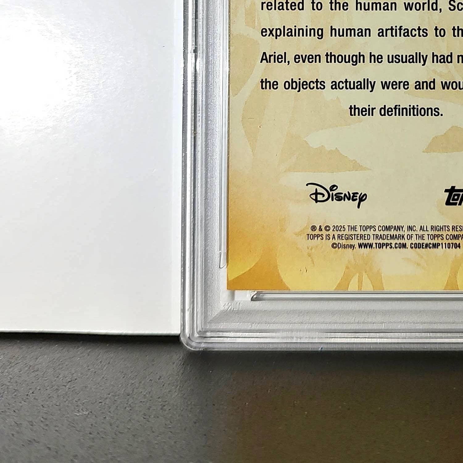 Scuttle 2025 Topps Disney #FF-9 Furry Friends Card The Little Mermaid PSA 9 Mint