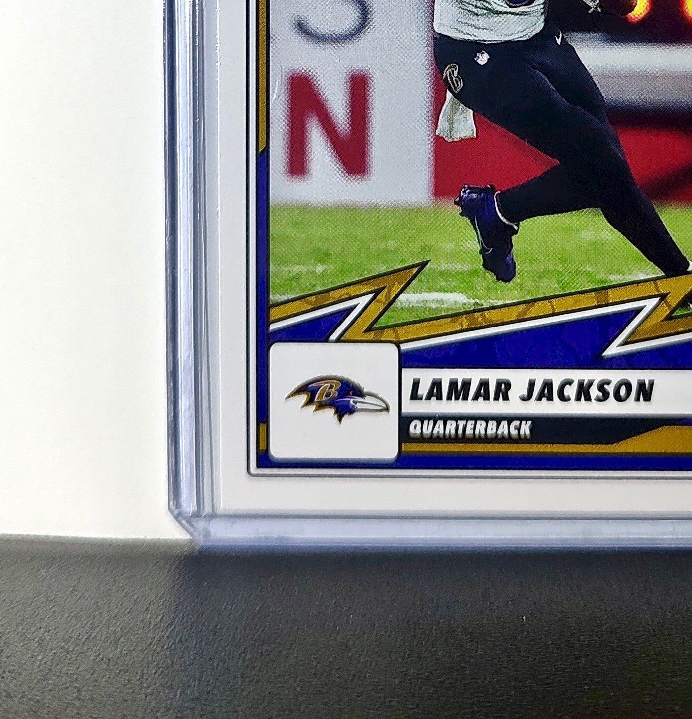 Lamar Jackson 2025 Panini NFL #38 Sticker Card Baltimore Ravens