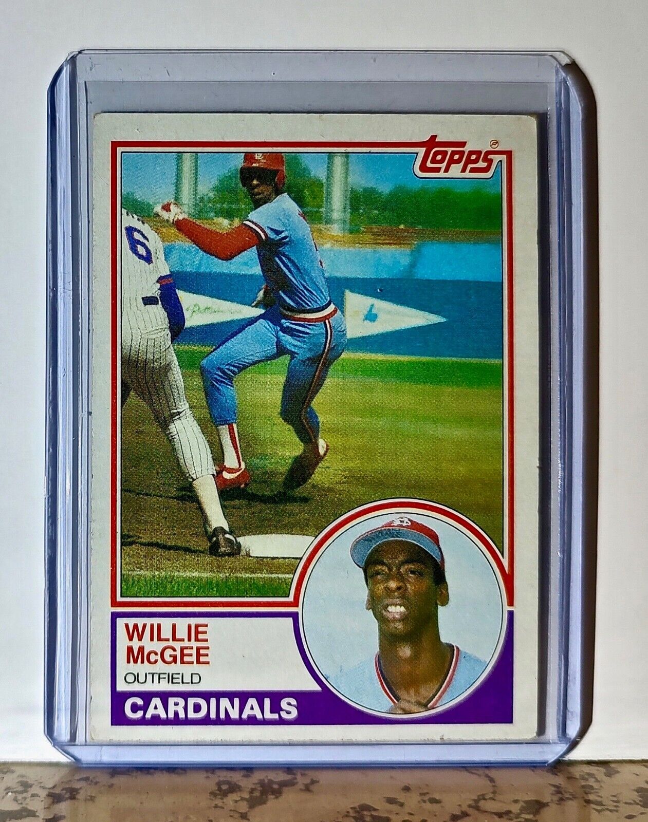 Willie McGee 1983 Topps MLB #49 Baseball Card St. Louis Cardinals