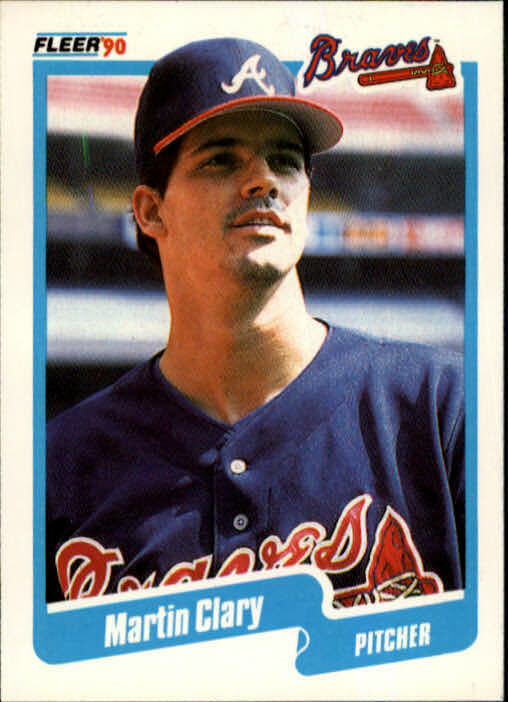 1990 Marty Clary Fleer Baseball Card #578