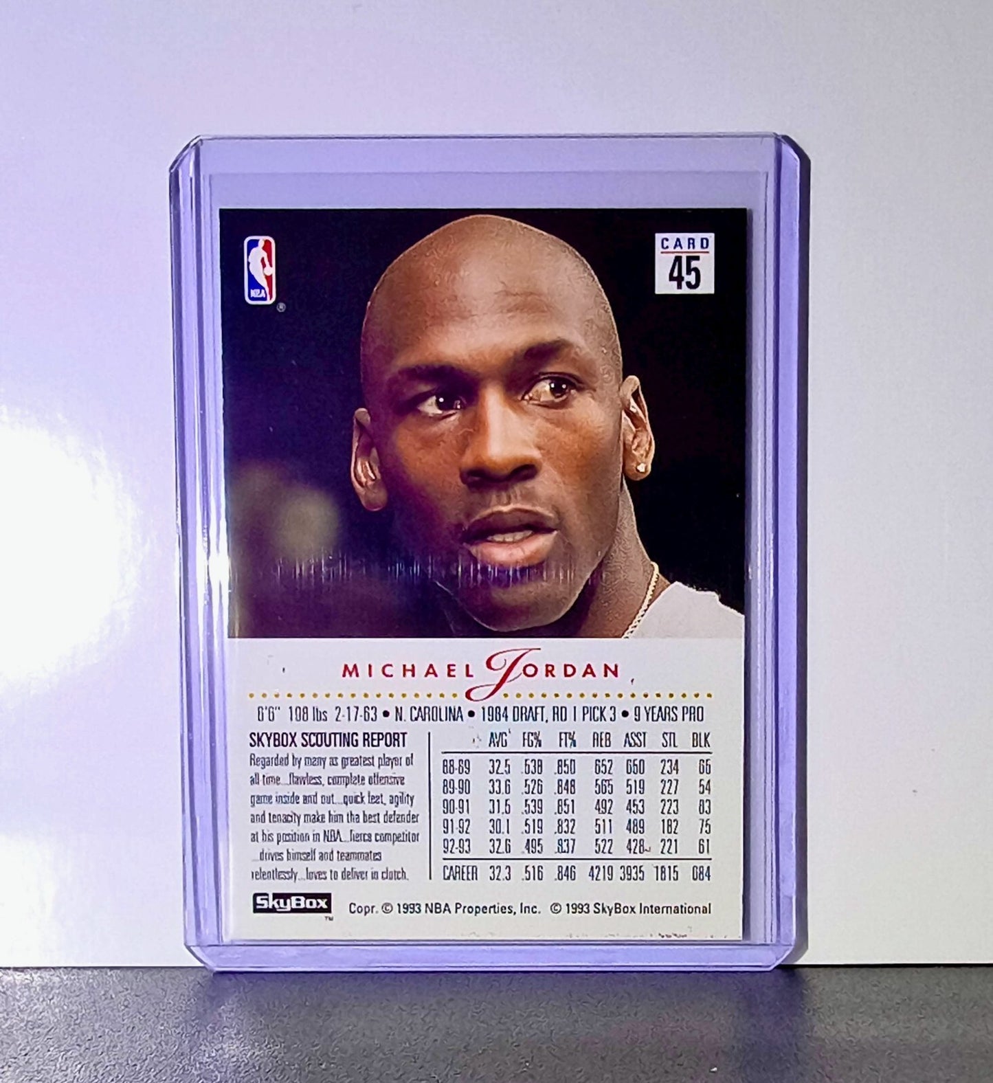 Michael Jordan 1993-94 Skybox Premium #45 Basketball Card Chicago Bulls