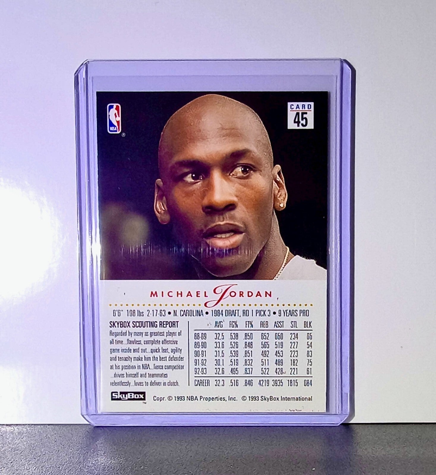Michael Jordan 1993-94 Skybox Premium #45 Basketball Card Chicago Bulls