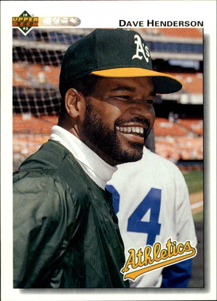 Dave Henderson 1992 Upper Deck MLB #172 Baseball Card Oakland Athletics