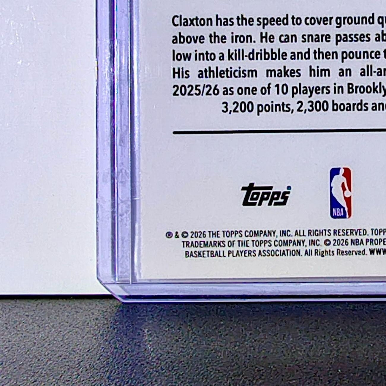 Nic Claxton 2025-26 NBA Topps Chrome Update #123 Basketball Card Brooklyn Nets