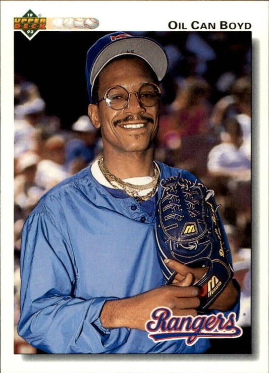Oil Can Boyd 1992 Upper Deck MLB #559 Baseball Card Texas Rangers