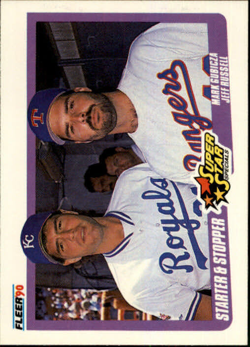 1990 Mark Gubicza / Jeff Russell Fleer Baseball Card #633