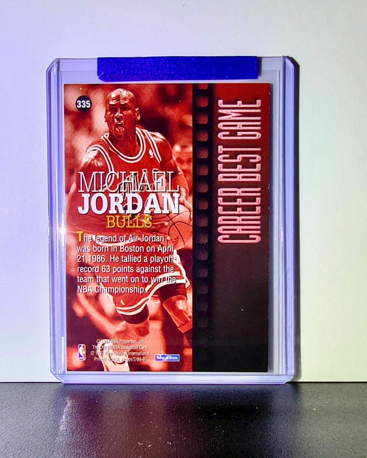Michael Jordan 1995-96 Upper Deck Return of Excellence #335 Card Chicago Bulls