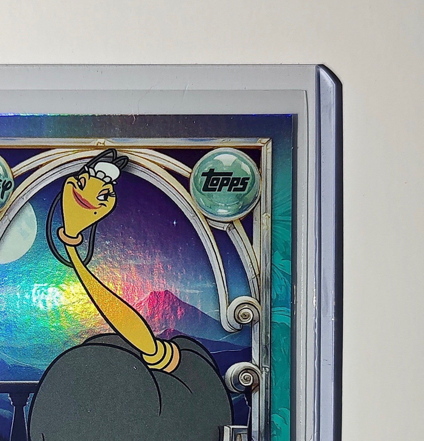 Featherduster 2025 Topps Disney Wonder #129 Diamond Card Beauty and the Beast