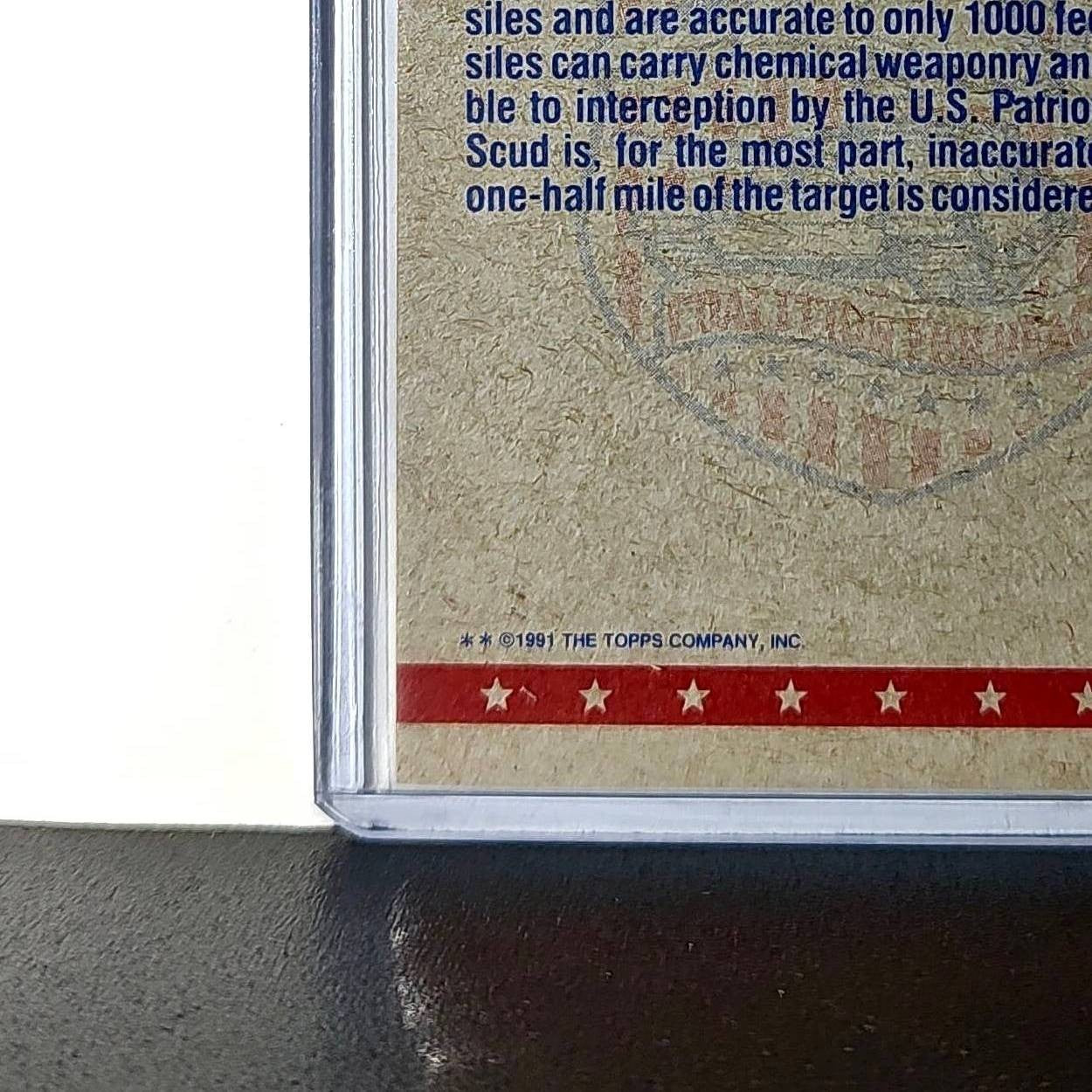 SCUD Missile (B) 1991 Topps Desert Storm #51 Card