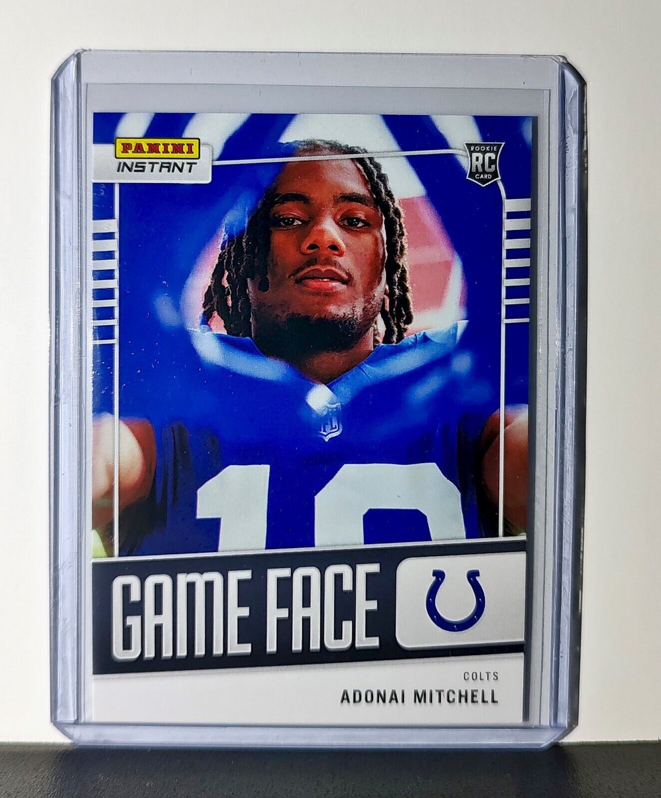 Adonai Mitchell 2024 Panini Game Face #1 NFL Rookie Card Colts 1/331