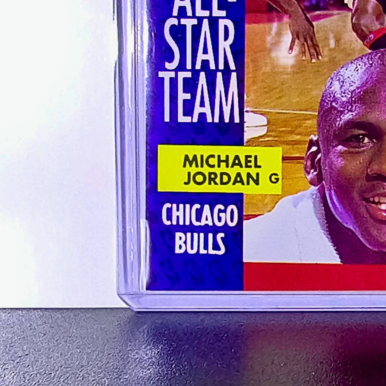 Michael Jordan 1991-92 Fleer All-Star Team #211 Basketball Card Chicago Bulls