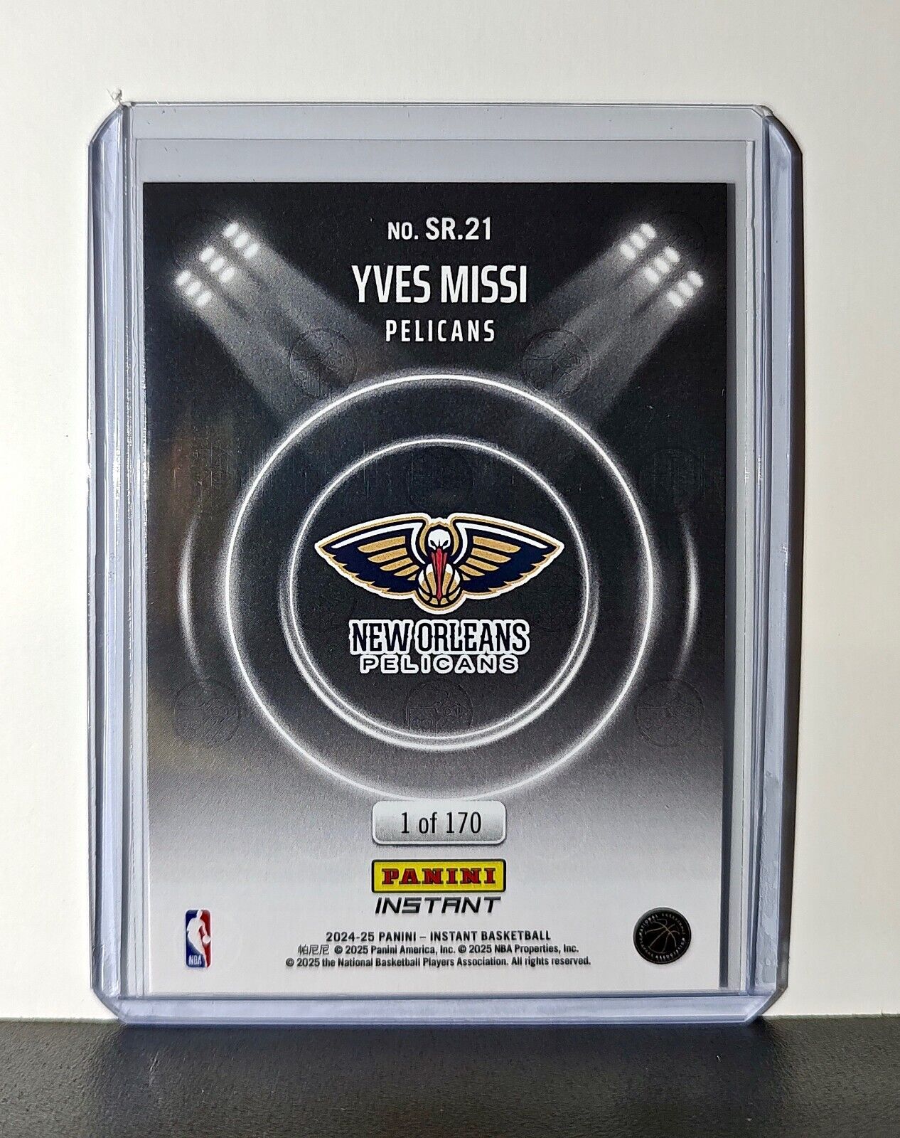 Yves Missi Rookie 2024-25 Panini Spotlight Rookies NBA #21 Pelicans 1 of 170