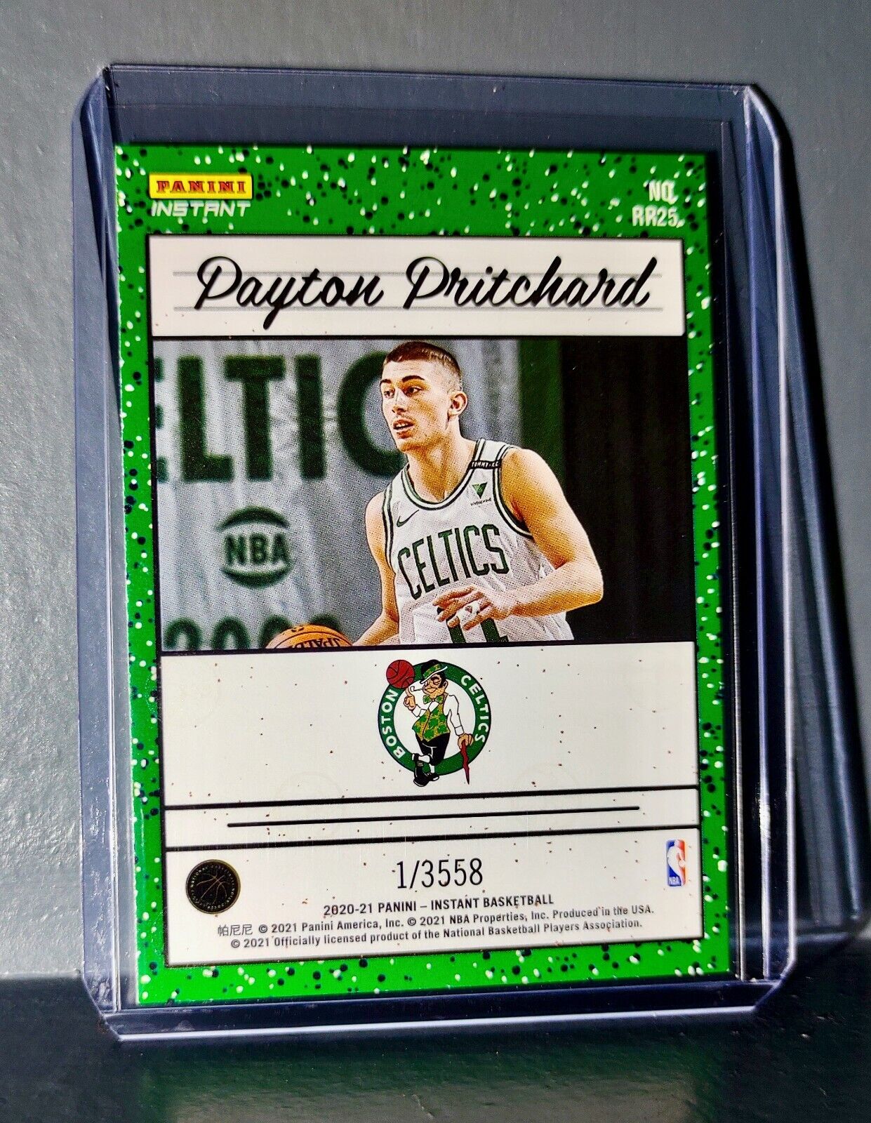 Payton Pritchard 2020-2021 Panini NBA Instant 25 Rated Rookie Retro Card 1/3558