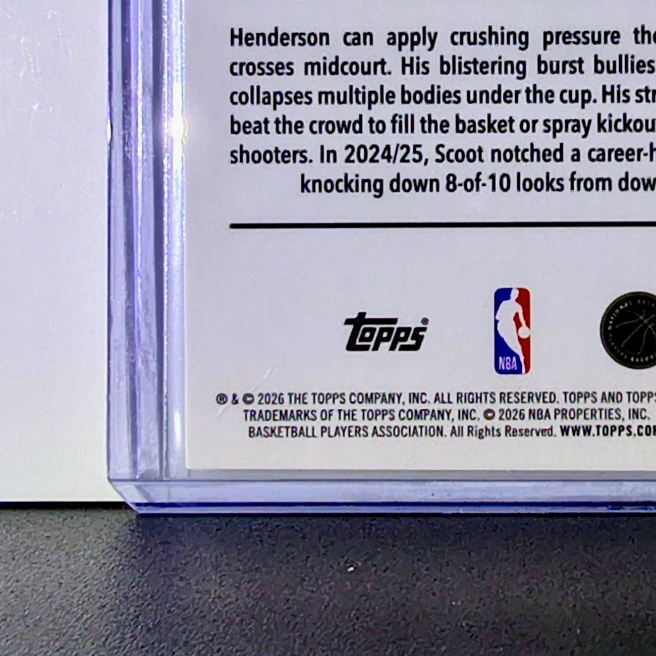 Scoot Henderson 2025-26 NBA Topps Chrome Update RayWave Refractor #85 Card