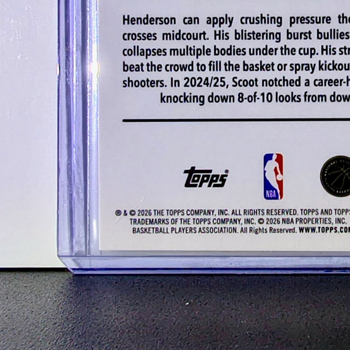 Scoot Henderson 2025-26 NBA Topps Chrome Update RayWave Refractor #85 Card