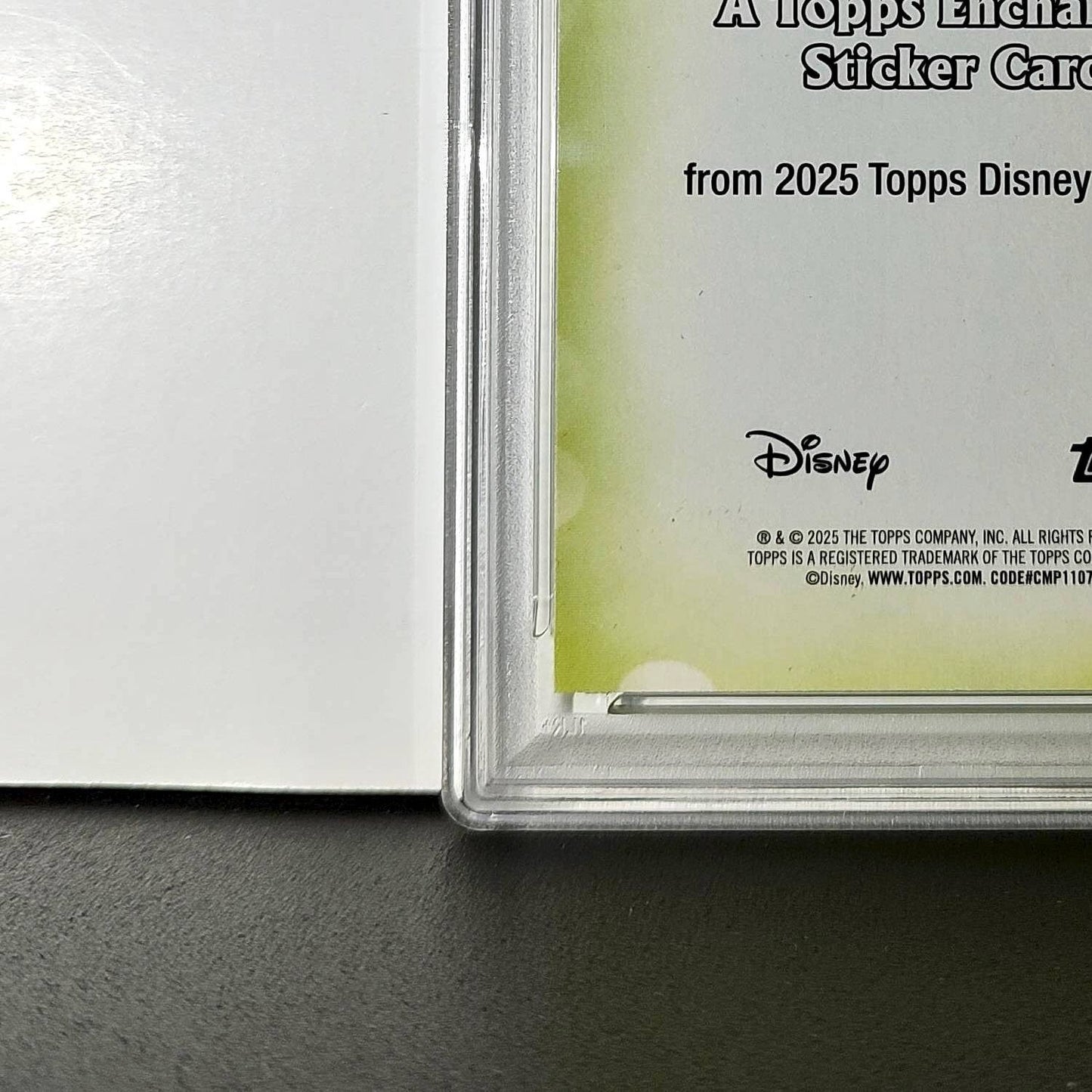 Peter Pan 2025 Topps Disney #ES-8 Enchanted Sticker Card Peter Pan PSA 9
