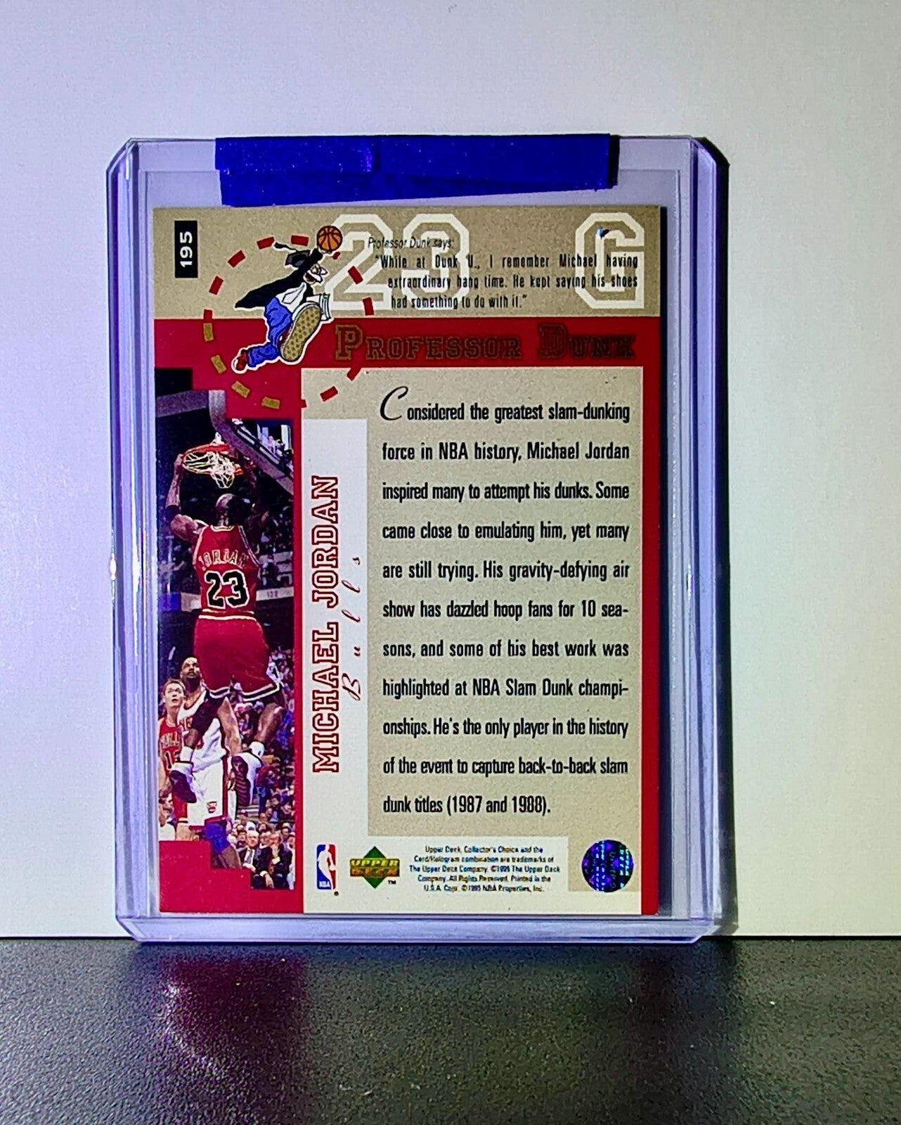 Michael Jordan 1995-96 Upper Deck Collector's Choice #195 Card Chicago Bulls