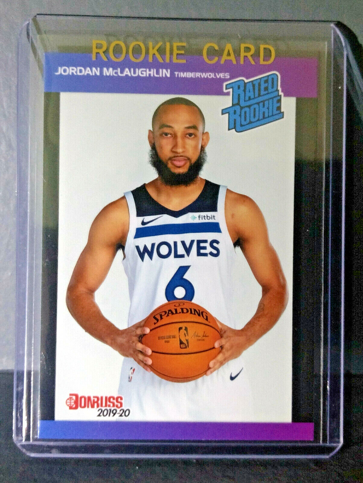 Jordan McLaughlin 2019-2020 Panini NBA #40 Rated Rookie Retro Card 1/3431