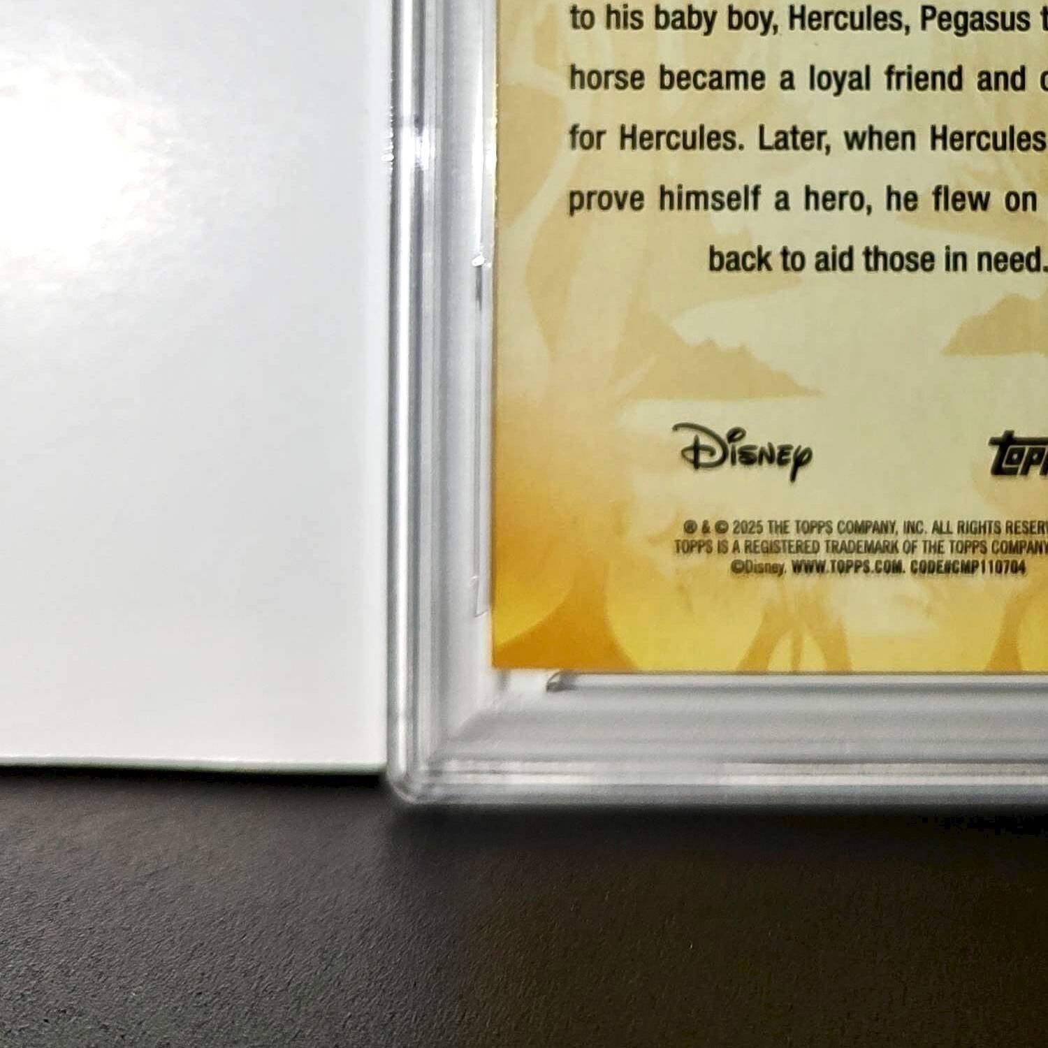 Pegasus 2025 Topps Disney #FF-15 Furry Friends Card Hercules PSA 9 Mint