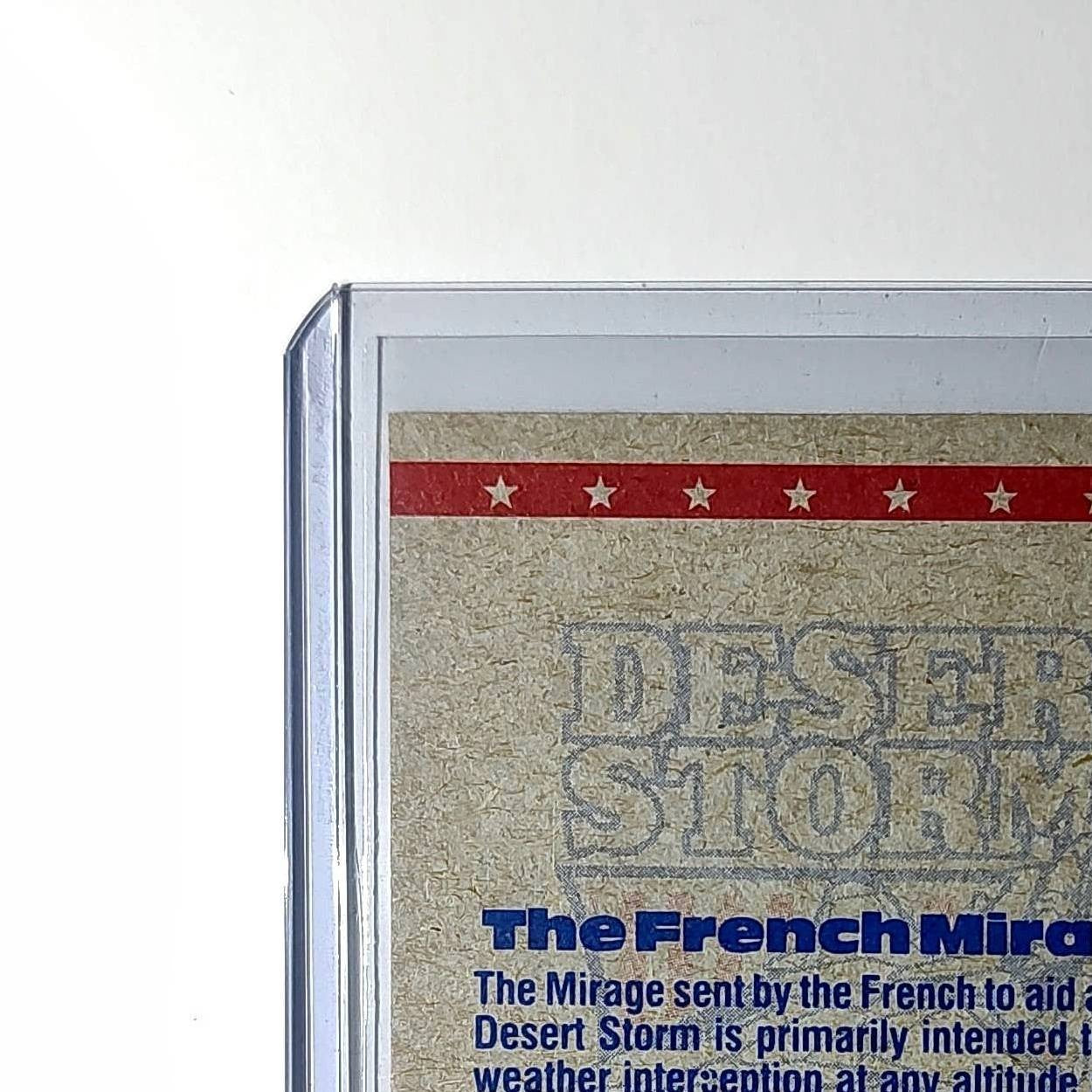 French Mirage Fighter 1991 Topps Desert Storm #18 Card