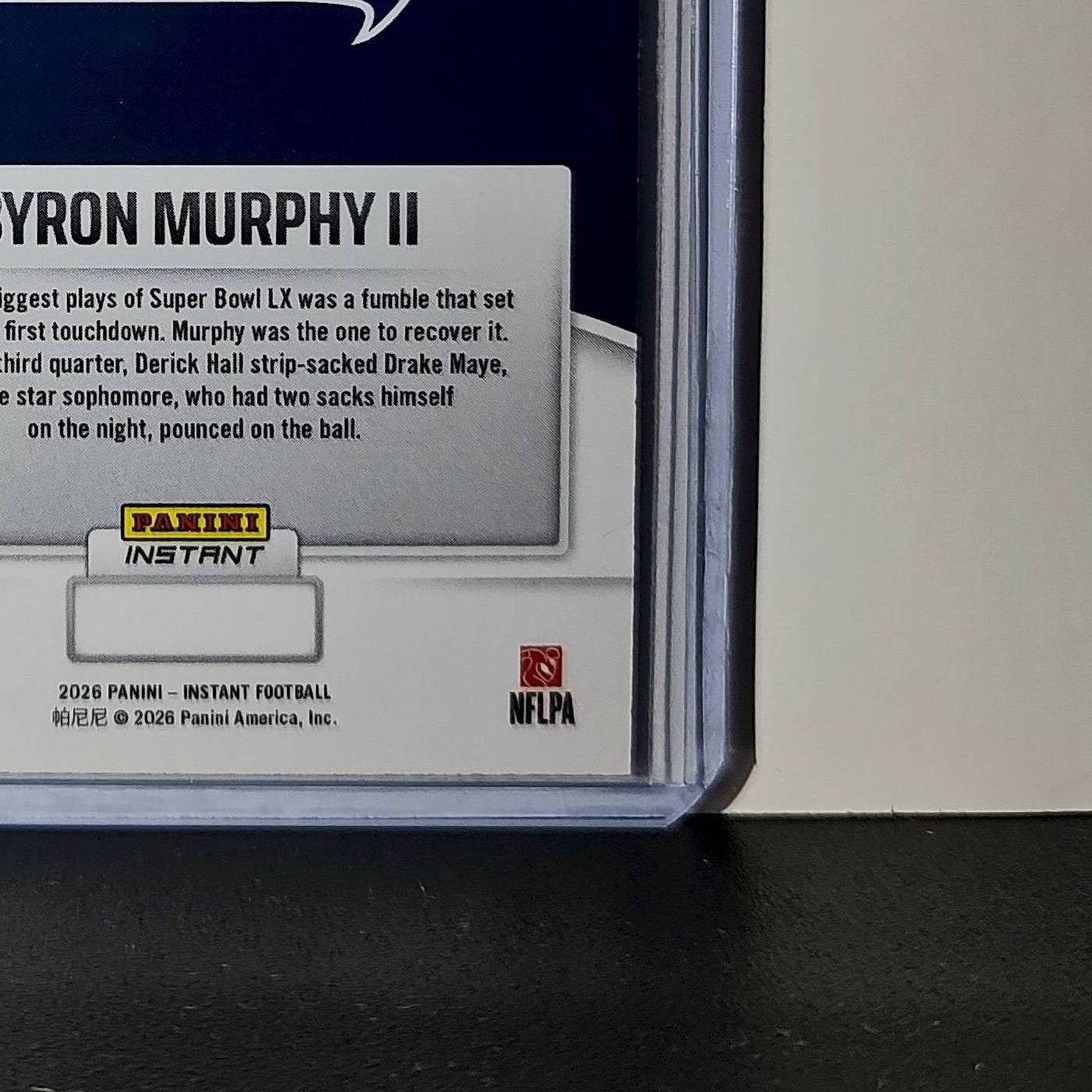 Byron Murphy II 2026 Panini NFL Super Bowl LIX Champions #16 Seattle Seahawks