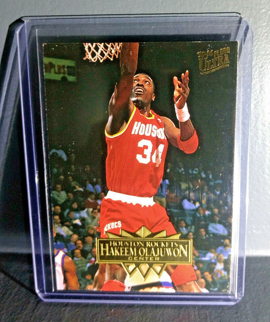 1995-96 Hakeem Olajuwon Fleer Ultra #70 Basketball Card