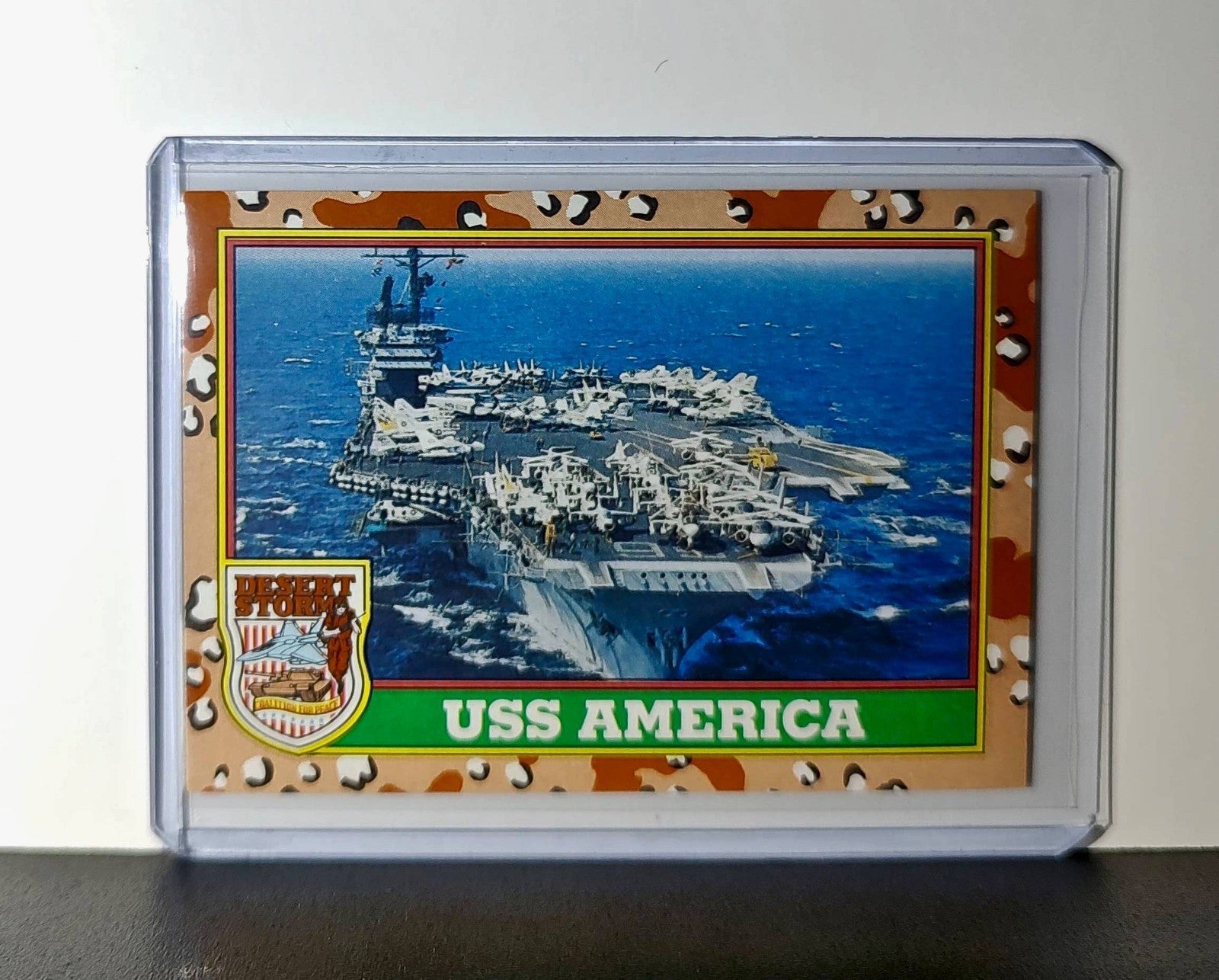 USS America 1991 Topps Desert Storm #57 Card