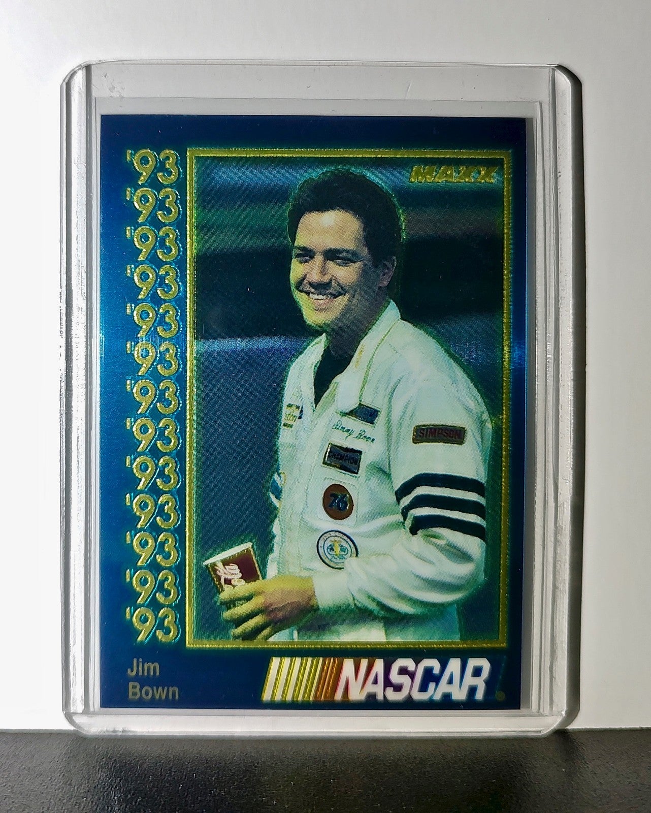 Jim Bown 1993 Maxx Premier Plus Racing #77 NASCAR Card Bown Racing