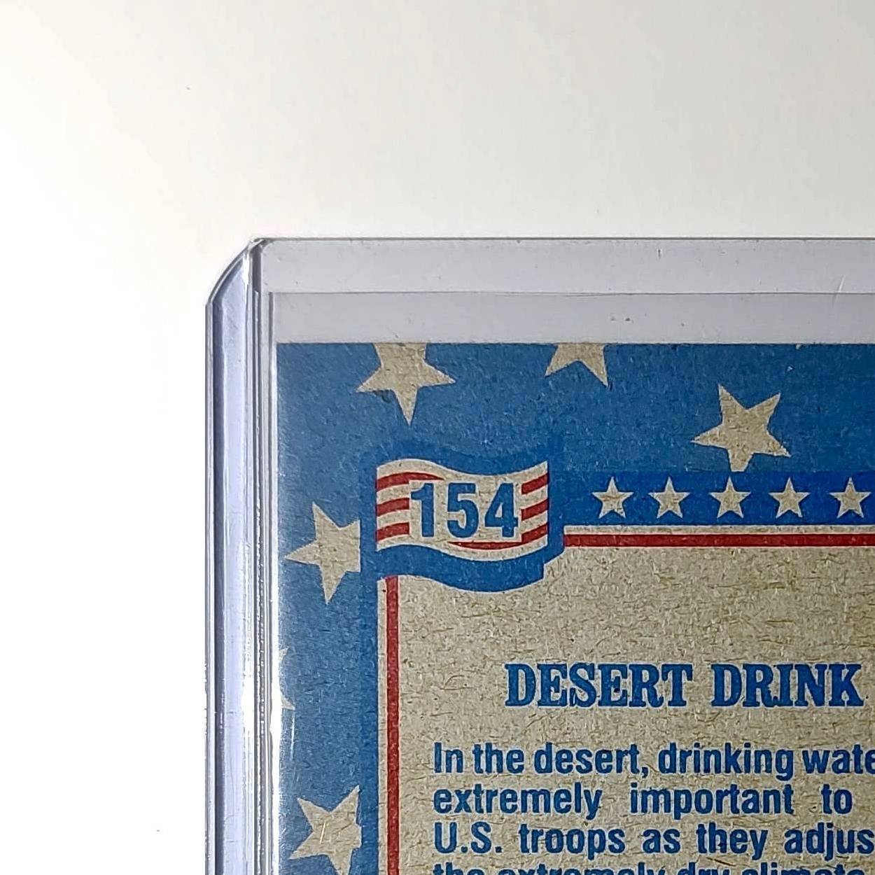 Desert Drink 1991 Topps Desert Storm #154 Card