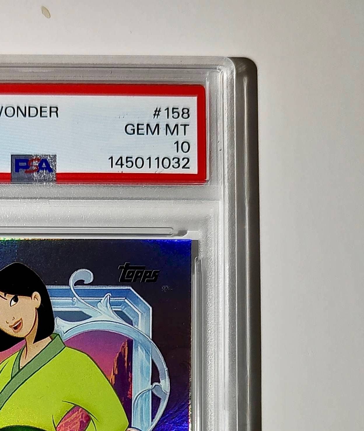 Mulan 2025 Topps Disney Cartoon Princess #158 Card Mulan PSA 10 Gem