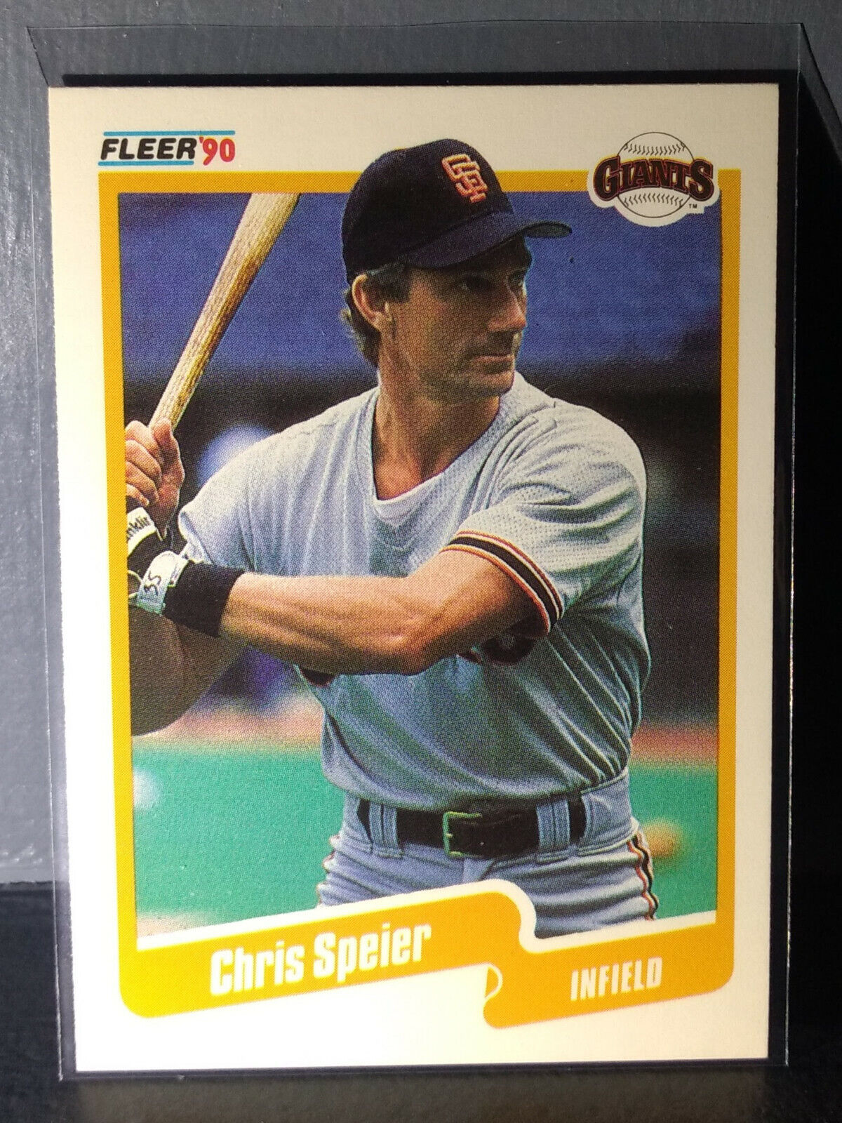 1990 Chris Speier Fleer Baseball Card #72