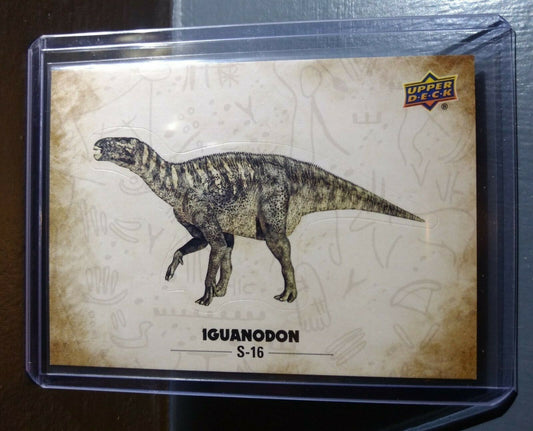 2015 Upper Deck Dinosaurs Iguanodon #S-16 Trading Sticker Card