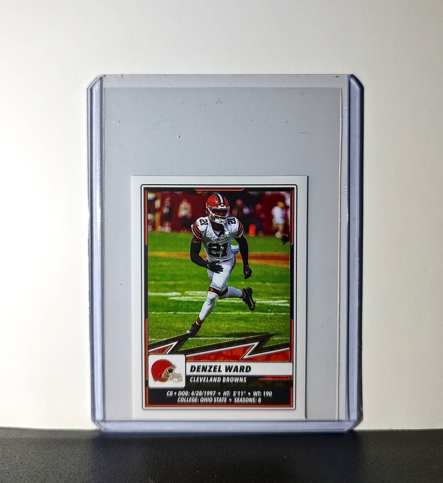 Denzel Ward 2025 Panini NFL #145 Sticker Cleveland Browns