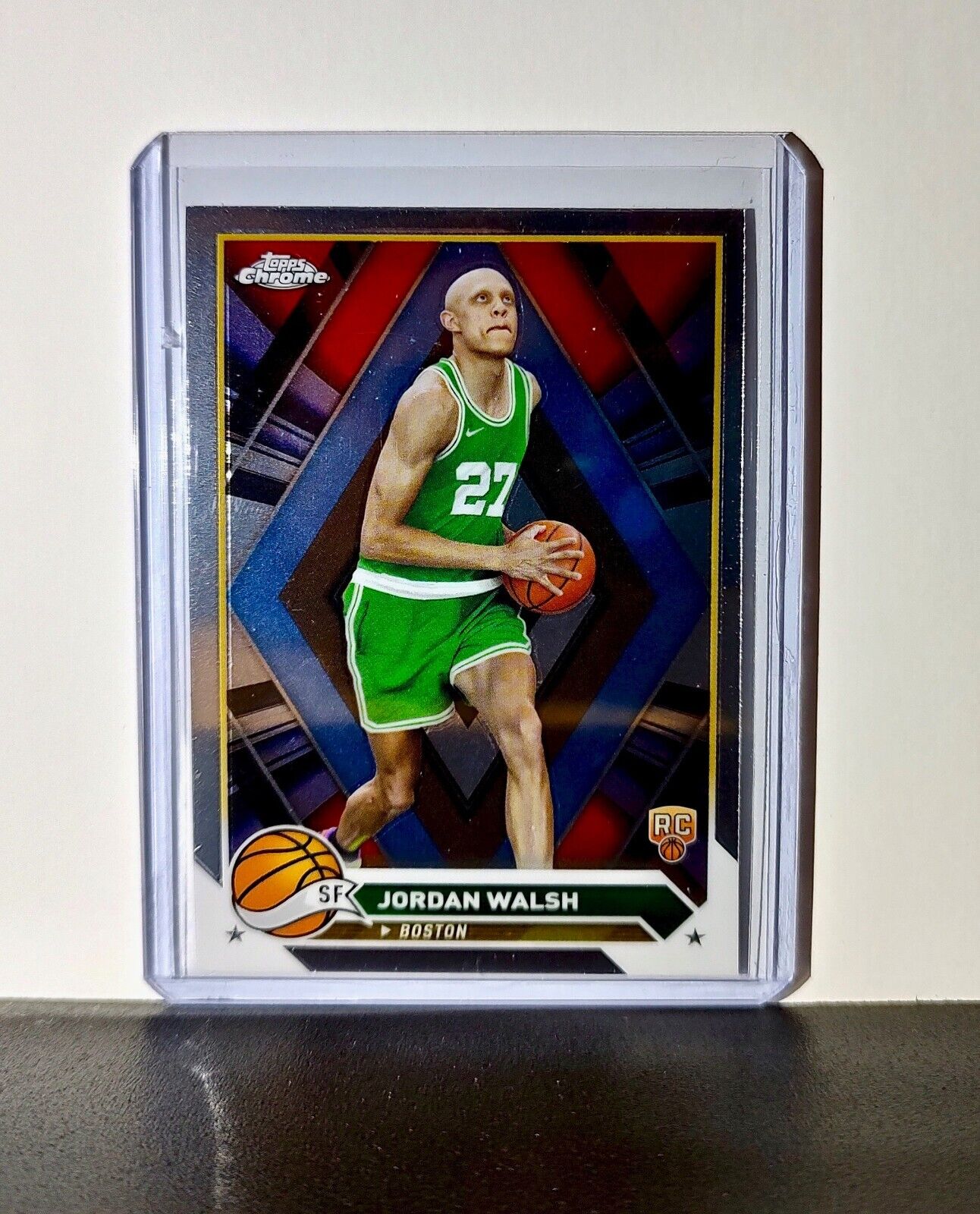Jordan Walsh 2023-24 Topps Chrome NBA #189 Rookie Card Boston Celtics