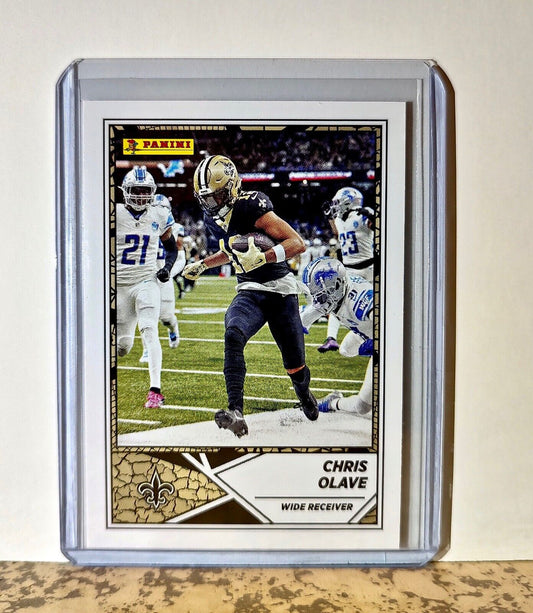 Chris Olave 2024 Panini NFL #61 Sticker Card New Orleans Saints