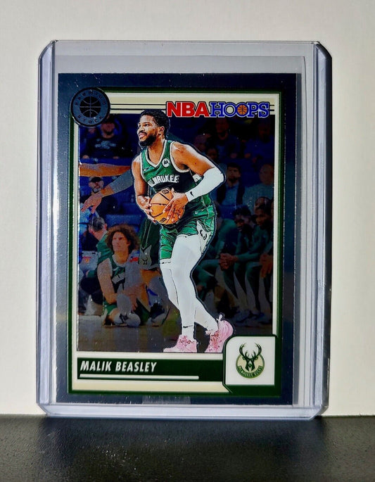 Malik Beasley 2023-24 Panini Premium Stock NBA Hoops #239 Card Milwaukee Bucks