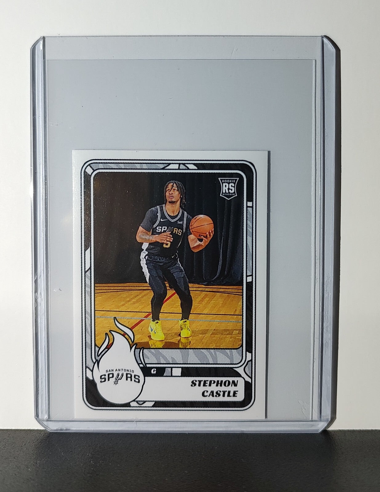 Stephon Castle Rookie 2024-25 Panini NBA #469 Sticker Card San Antonio Spurs