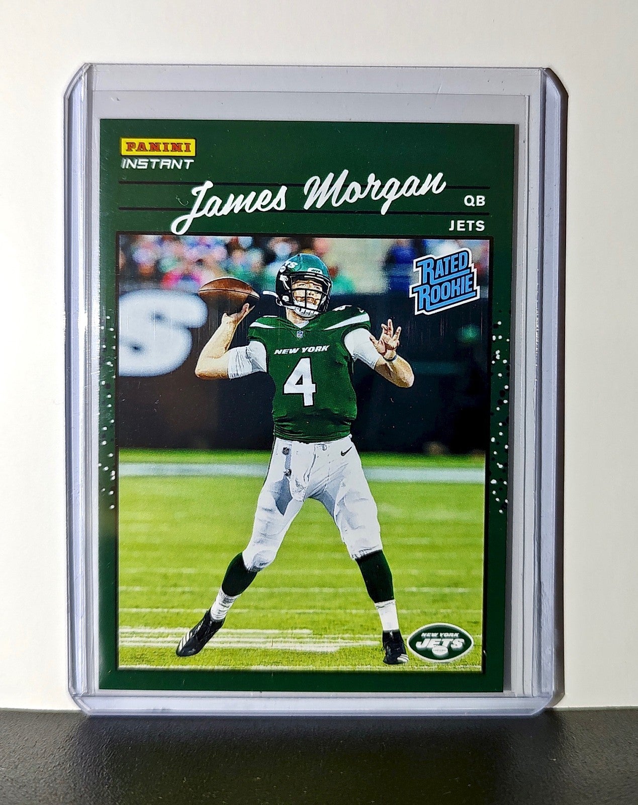 James Morgan Rookie 2020 Panini NFL #38 Rated Rookie Card New York Jets