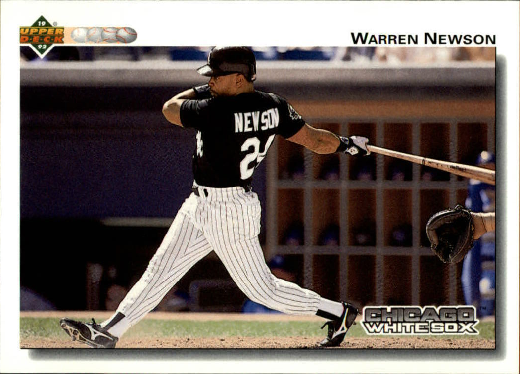 Warren Newson 1992 Upper Deck MLB #621 Baseball Card Chicago White Sox