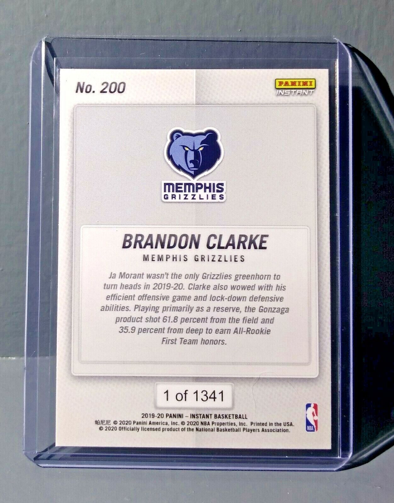 Brandon Clarke 2019-20 Panini NBA Instant All-Rookie Team #200 Card 1 of 1341