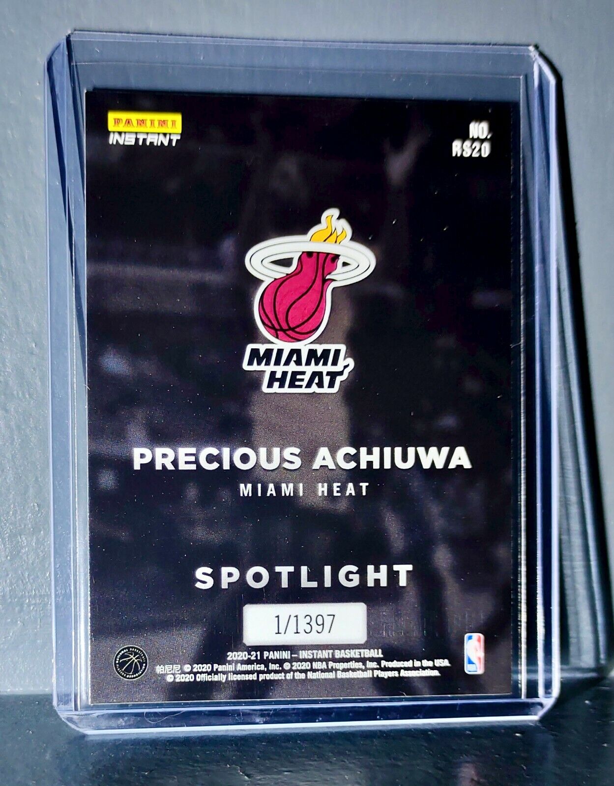 Precious Achiuwa Rookie Spotlight 2020-21 Panini NBA #20 Card 1 of 1397