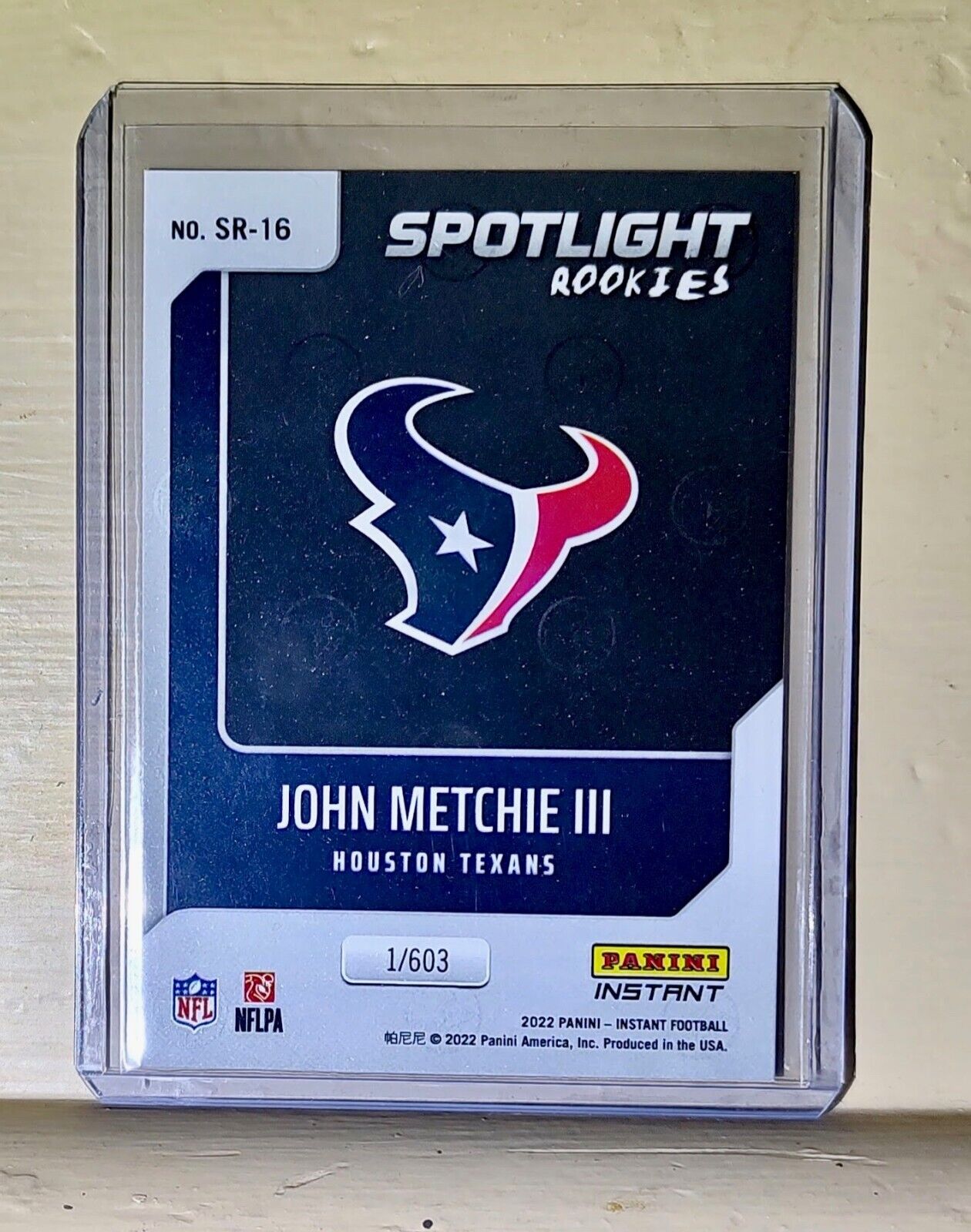 John Metchie III 2022 NFL Panini #16 Spotlight Rookie Football Card 1/603