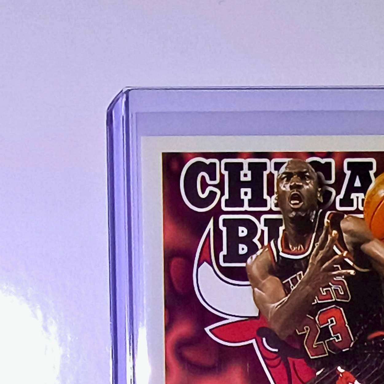 Michael Jordan 1997-98 NBA Hoops League Leader #1 Basketball Card Chicago Bulls