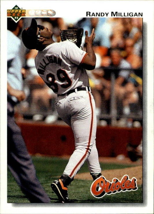 Randy Milligan 1992 Upper Deck MLB #181 Baseball Card Baltimore Orioles