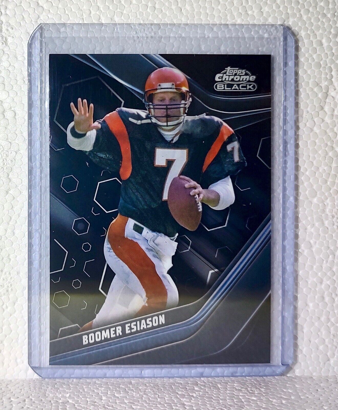 2023 Boomer Eason Topps Chrome Black NFL #112 Football Card Cincinnati Bengals