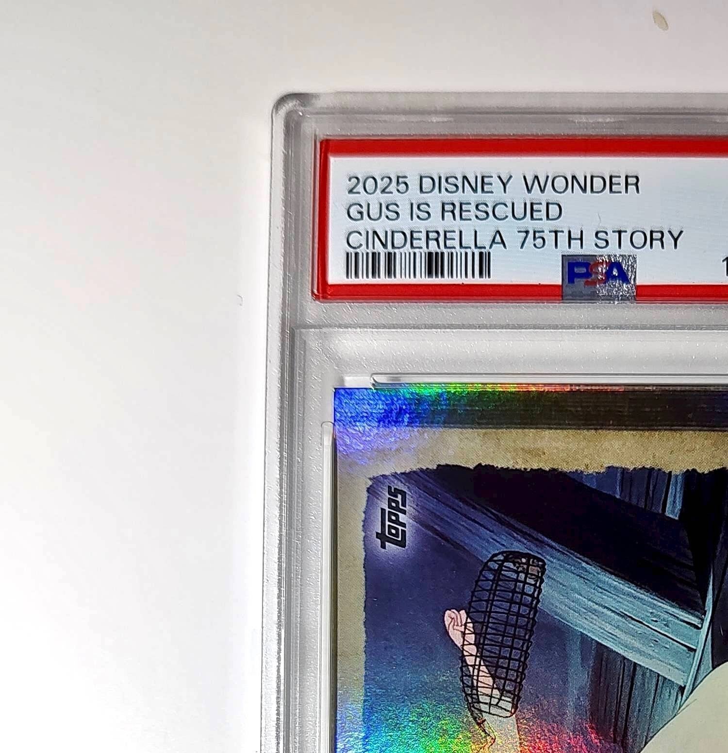 Gus is rescued by Cinderella 2025 Topps Disney #C75-4 Cinderella PSA 10