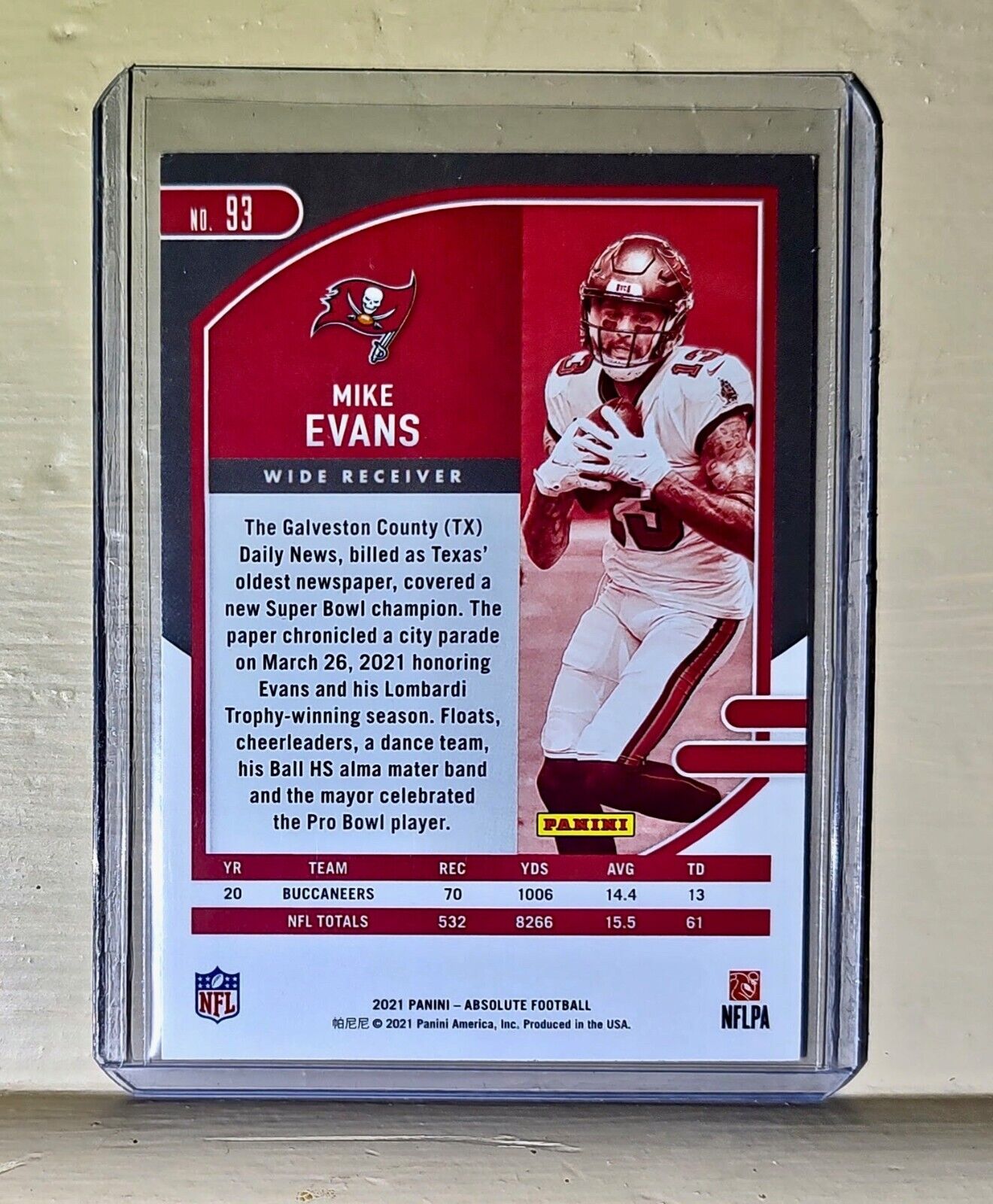 Mike Evans 2021 Panini NFL Absolute Football #93 Card Buccaneers