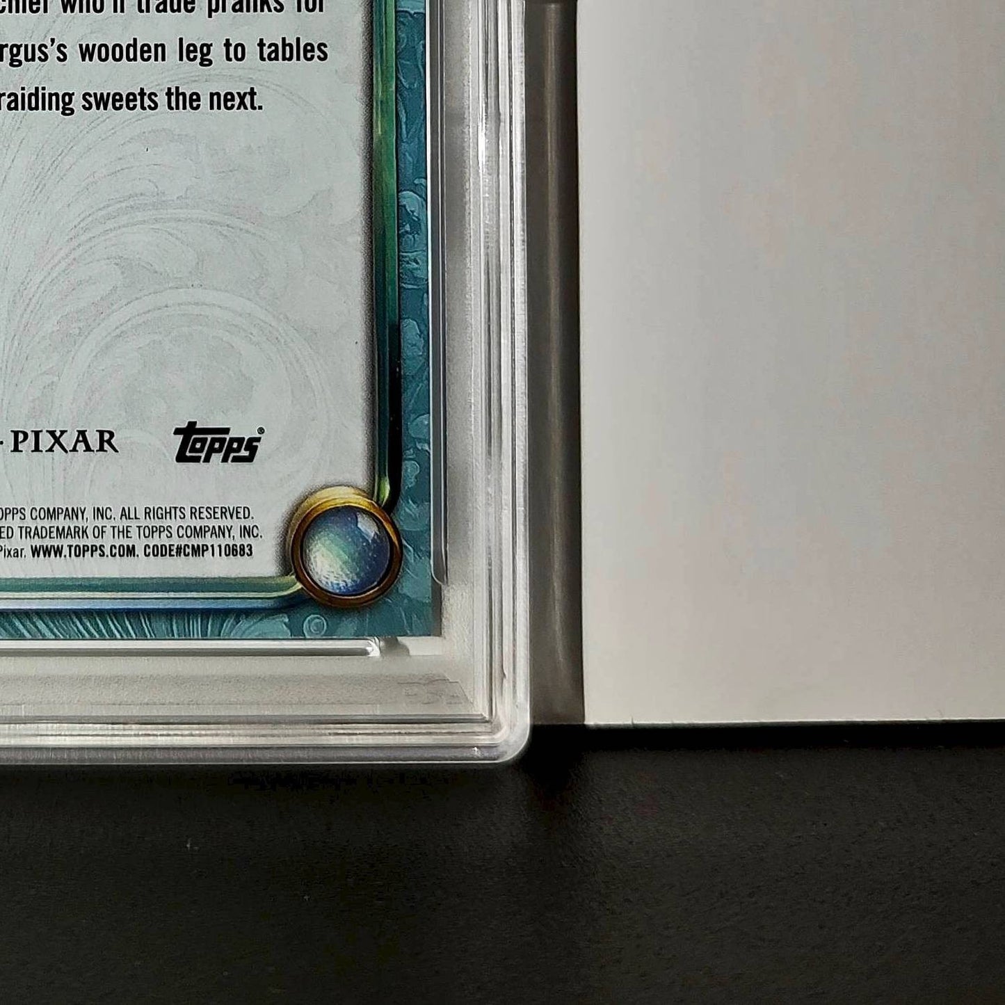 Harris, Hubert, and Hamish 2025 Topps Disney #147 Diamond Card Brave PSA 8