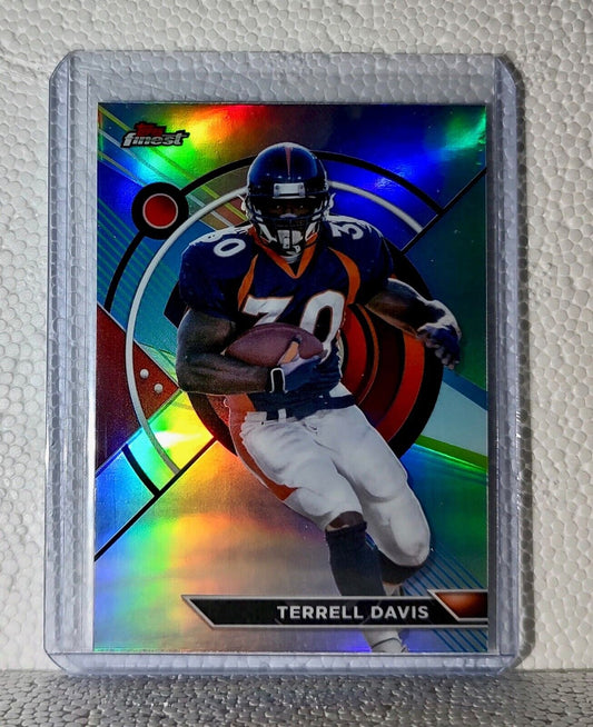 Terrell Davis 2023 Topps Finest Refractor NFL #180 Football Card Denver Broncos