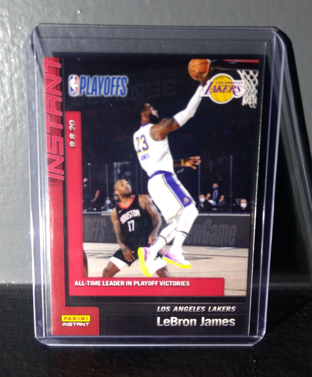 Lebron James 2019-20 Panini NBA Playoffs Instant #190 Basketball Card 1 of 448